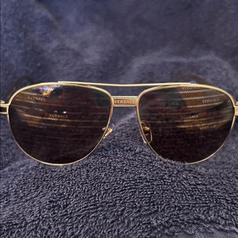 Versace Gold Frame Sunglasses